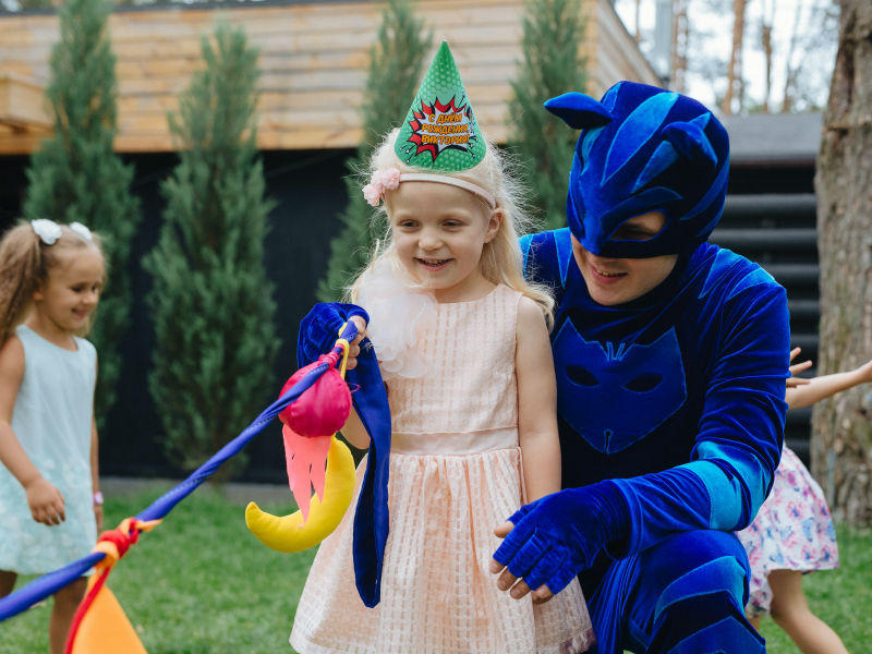 Детский день рождения с Героями в масках от Ивент агентства Syrup - 08.2018